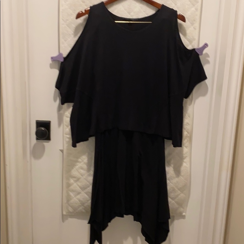 AllSaints Keyhole Sleeve T-shirt Dress